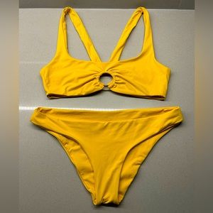 Yellow L Space Swimsuit